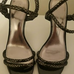 Calvin Klein gold and brown shoes